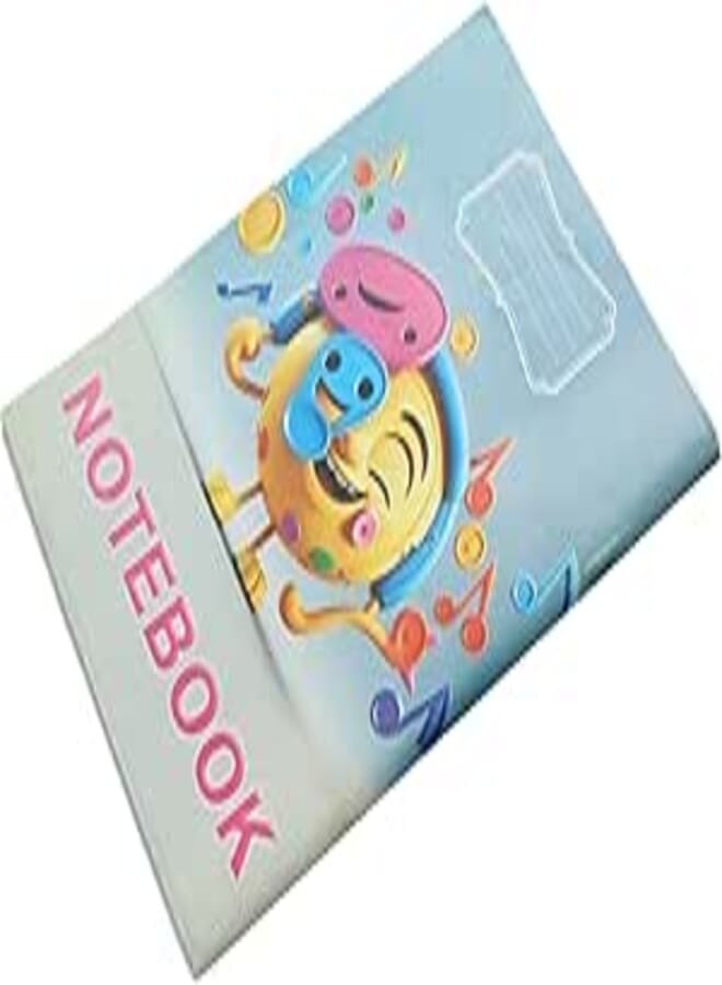 University Notebook 60 Sheets Music Design A4 Size Soft Cover designed for creativity and note organization music